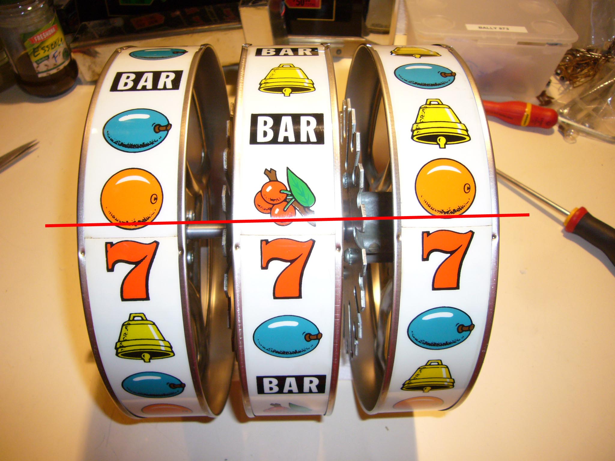 Bally slot discount machine reel strips